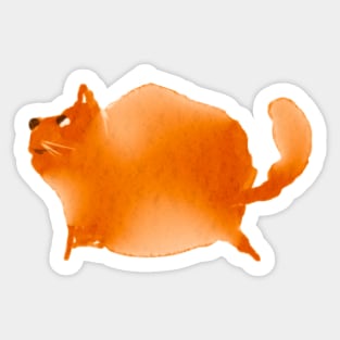 red cat Sticker